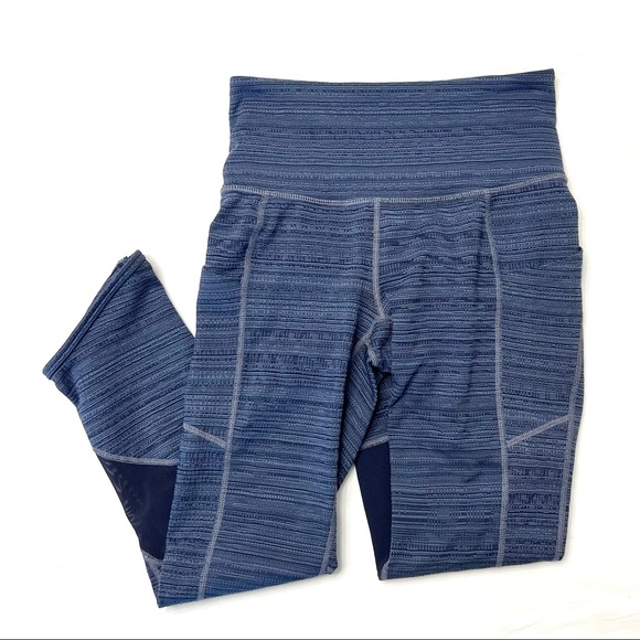 Athleta High Rise Jacquard Mesh Chat to Town Leggings - Picture 2 of 5